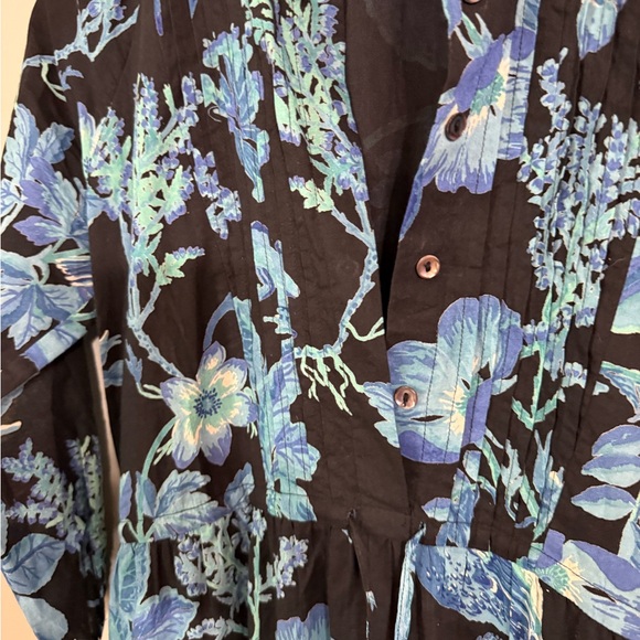 Banjanan Melany Maxi Tropical Print Dress In Hedgerow Black - Picture 6 of 6